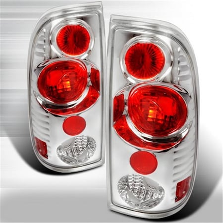 Overtime Altezza Tail Lights for 97 to 03 Ford F150, 6 x 18 x 22 in. - Chrome OV2654286
